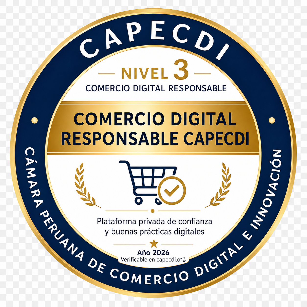 Sello CAPECDI Comercio Digital Responsable